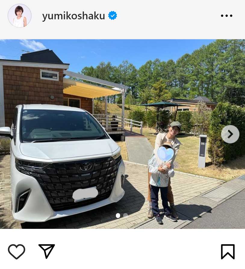 釈由美子のインスタグラムから