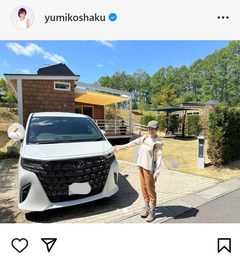釈由美子のインスタグラムから