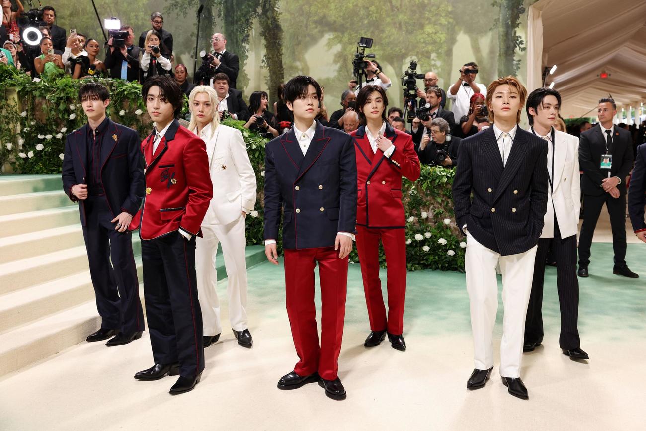 メットガラに参加したStray Kids（ロイター）