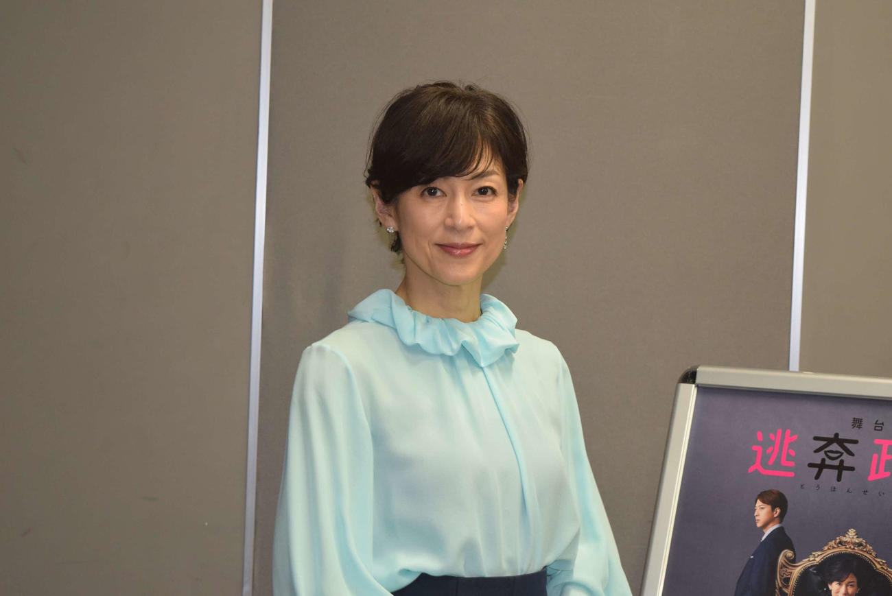 念願の舞台に意欲あふれる鈴木保奈美（撮影・阪口孝志）