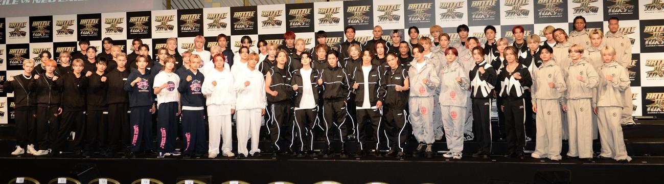 LDHが手がける総合エンターテインメントプロジェクト「BATTLE OF TOKYO」の発表会見の参加者