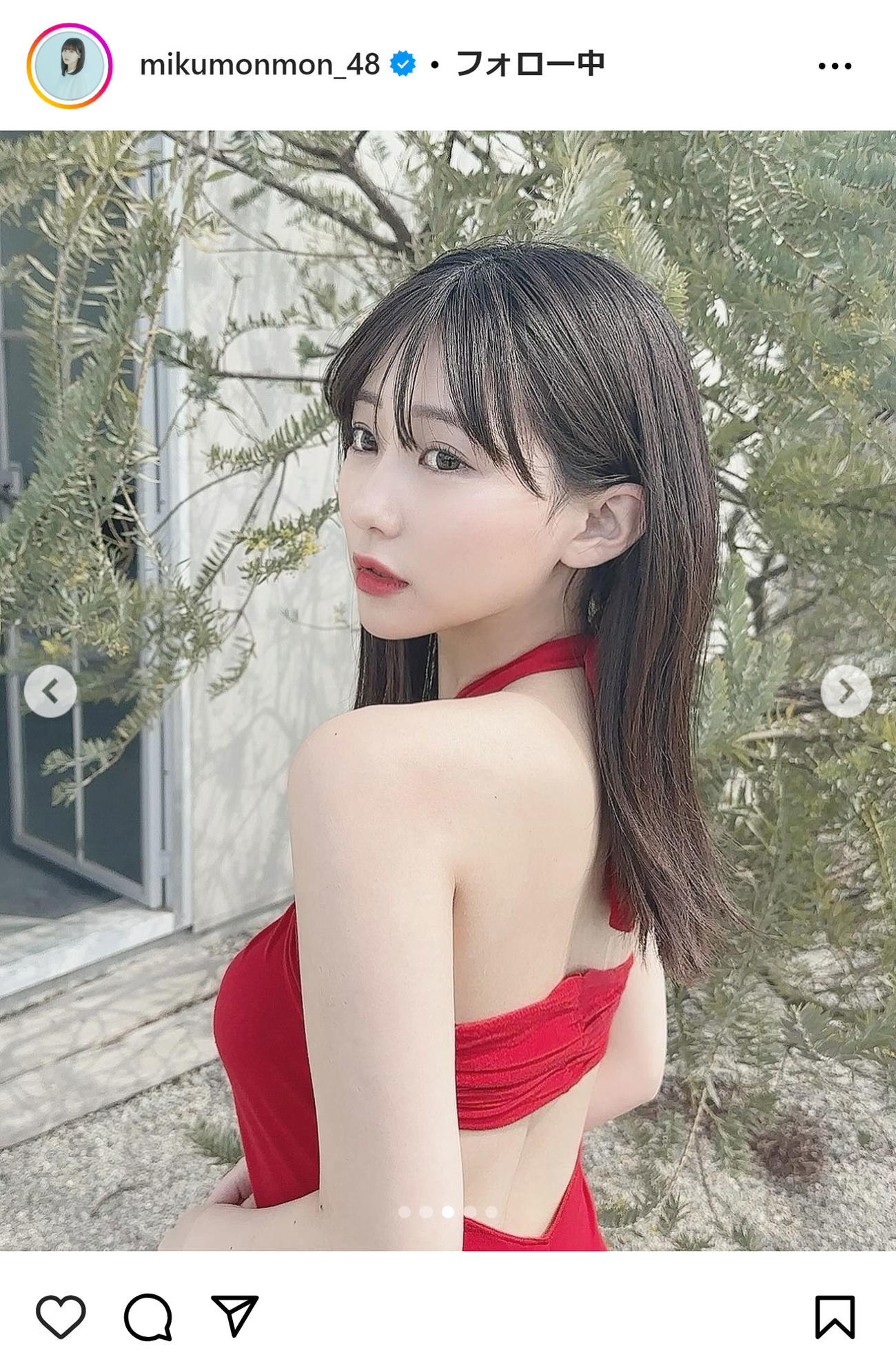 田中美久のインスタグラムから