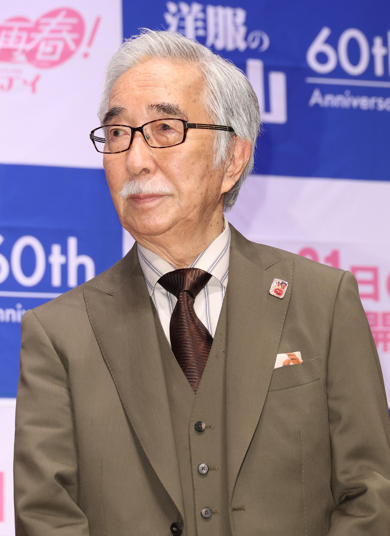 映画「お終活　再春！人生ラプソディ」舞台あいさつを行う大村崑（撮影・中島郁夫）