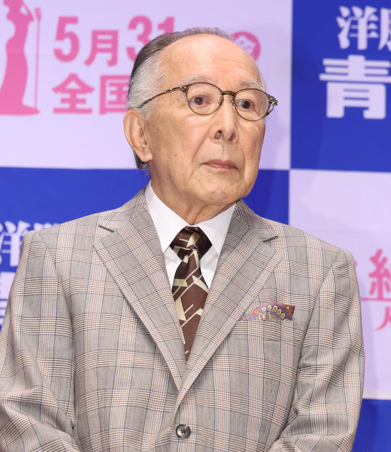 映画「お終活　再春！人生ラプソディ」舞台あいさつを行う橋爪功（撮影・中島郁夫）