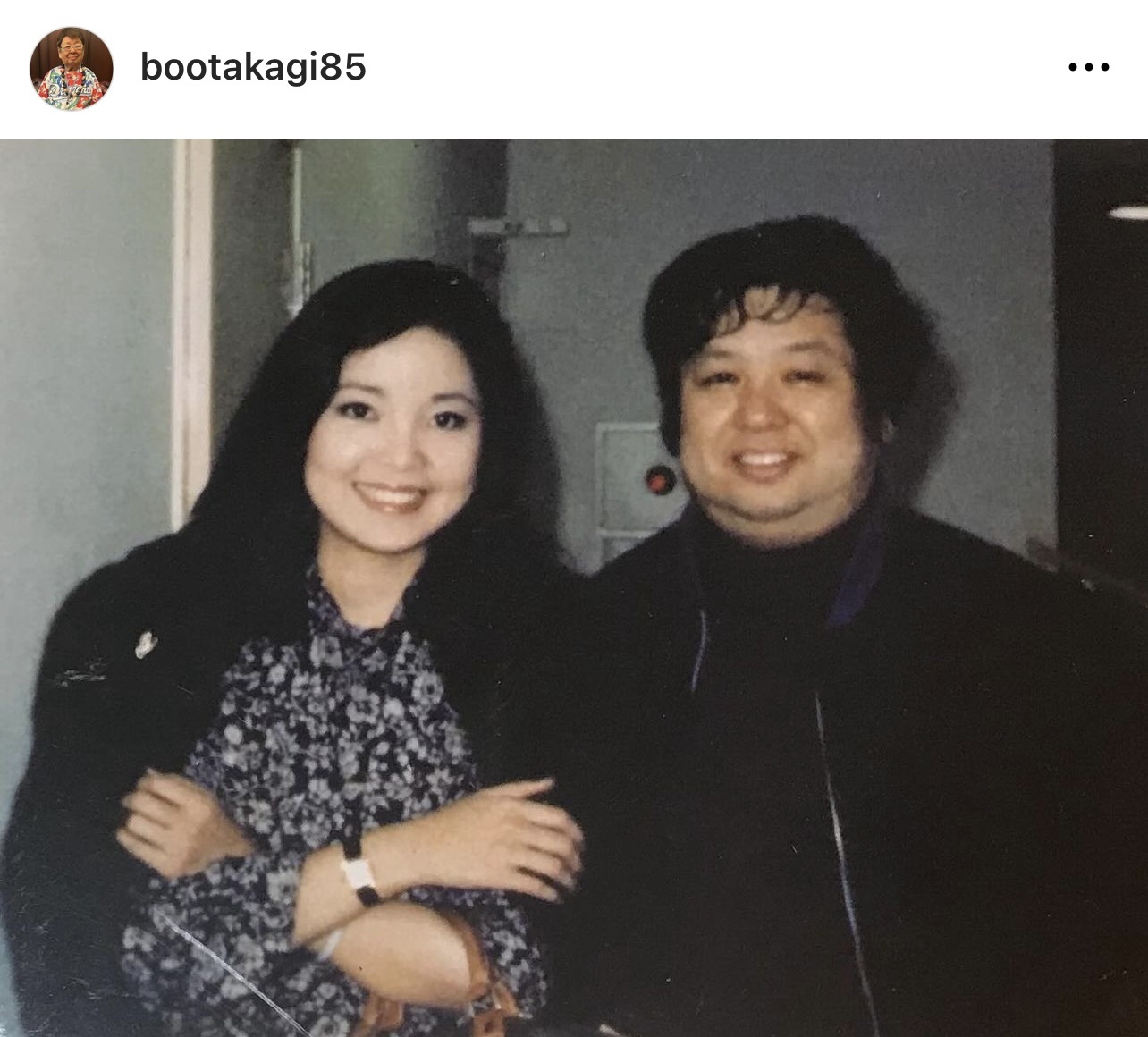 高木ブーが公開した、テレサ・テンさんとの思い出の写真（高木ブーのインスタグラムから）