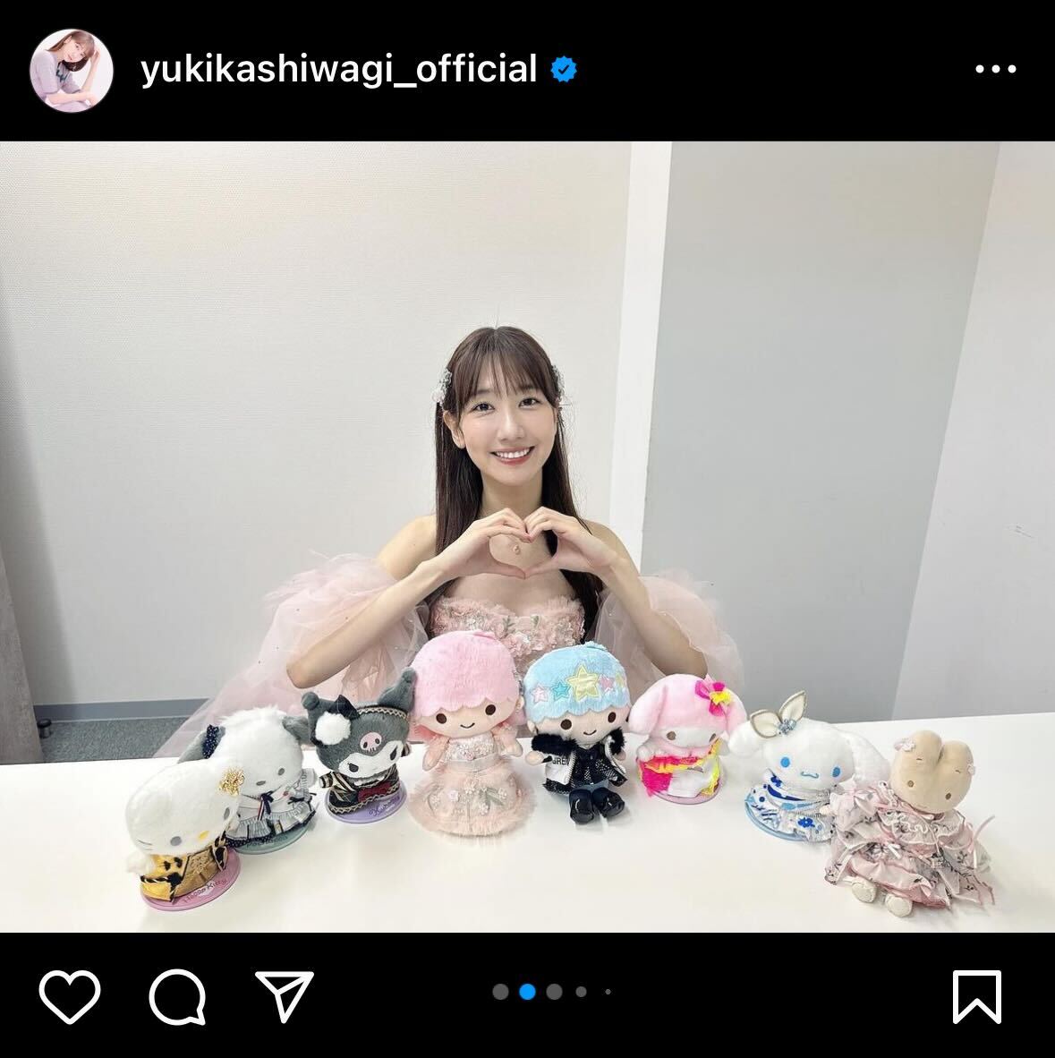 柏木由紀インスタグラムから
