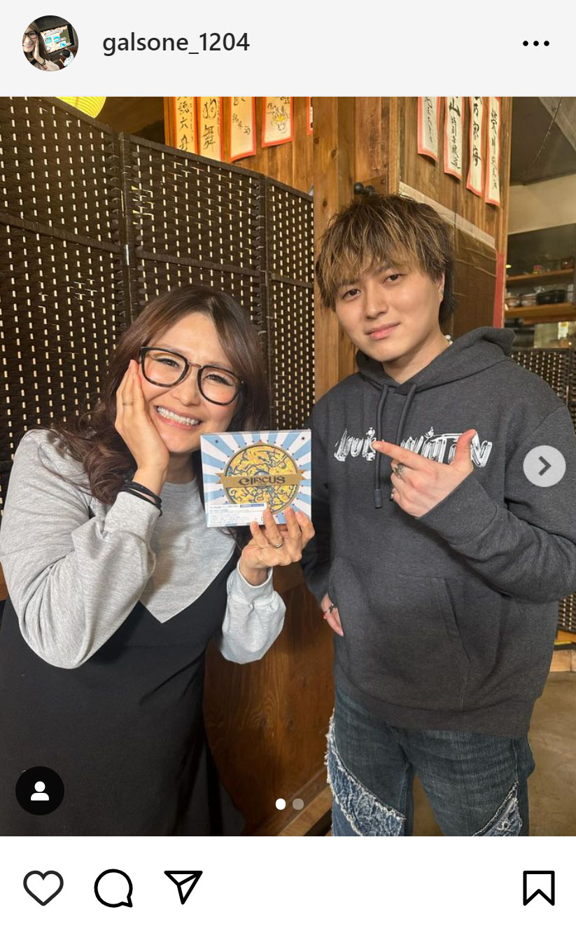 ギャル曽根のインスタグラムから