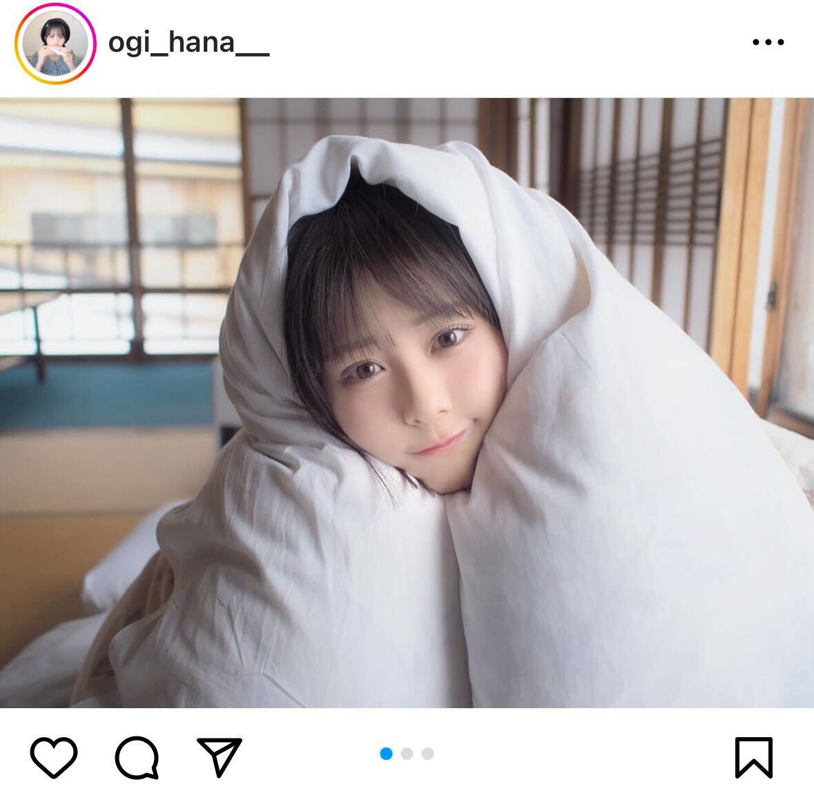 尾木波菜インスタグラムから