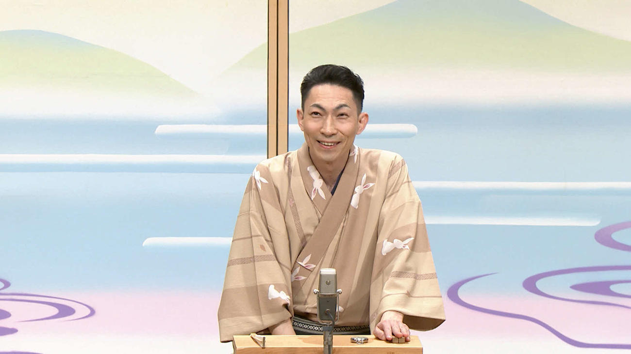 「源平盛衰記」を披露する笑福亭たま（C）MBS