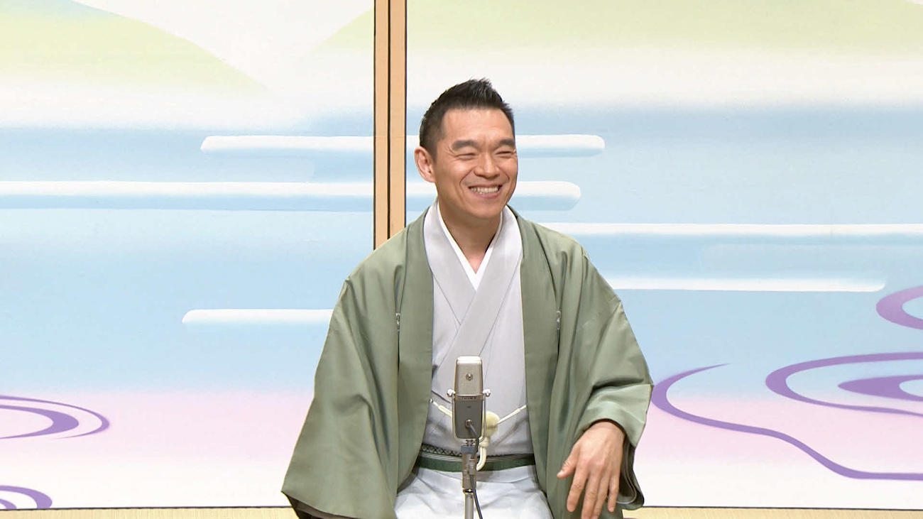 「中村仲蔵」を披露する柳家花緑（C）MBS