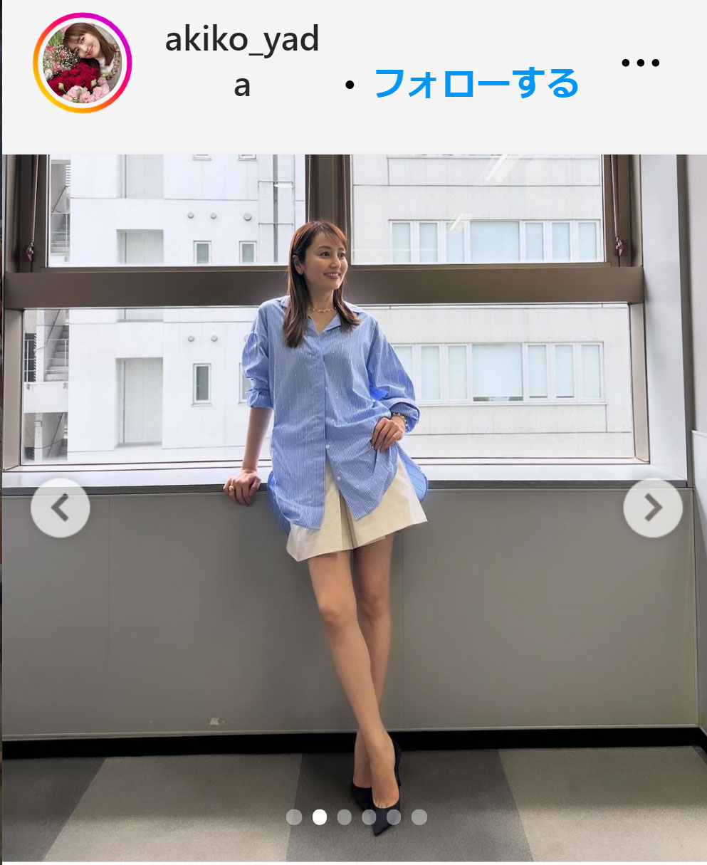 矢田亜希子のインスタグラムから