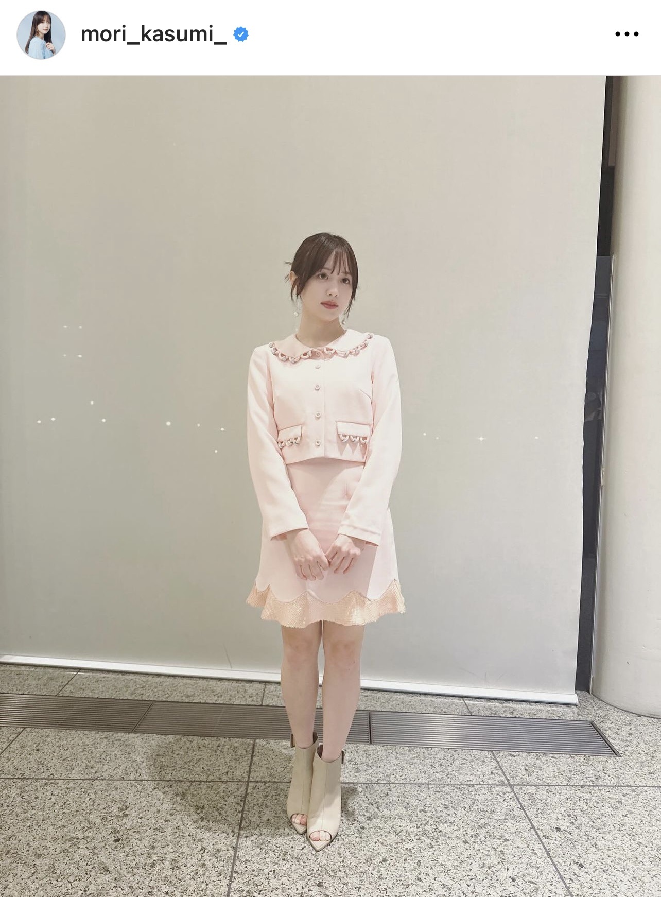 （森香澄のインスタグラムから）