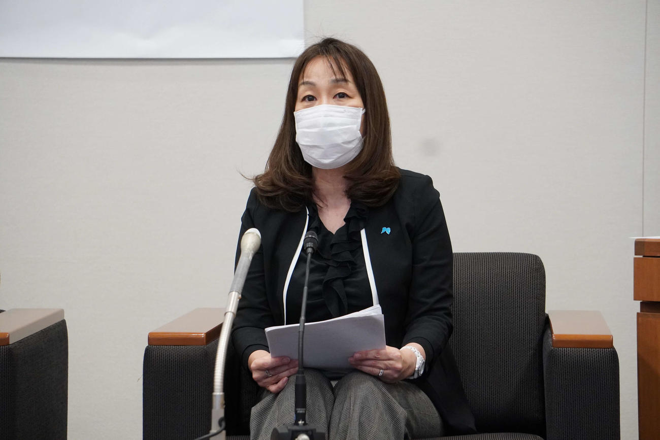 「ギャンブル依存症問題を考える会」の田中紀子代表（2022年6月10日）