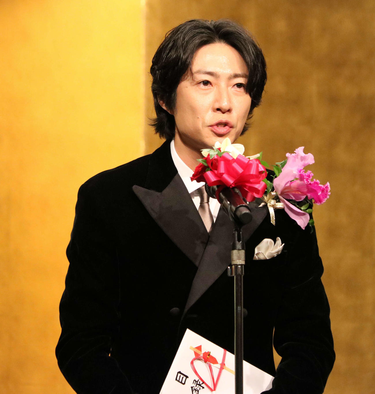 「第32回橋田賞授賞式」に出席し、橋田賞を受賞した相葉雅紀（撮影・塚本光）