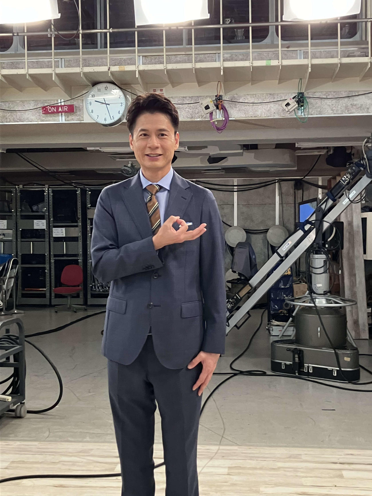 テレビ大阪への熱い思いを語った石井亮次アナウンサー（撮影・阪口孝志）