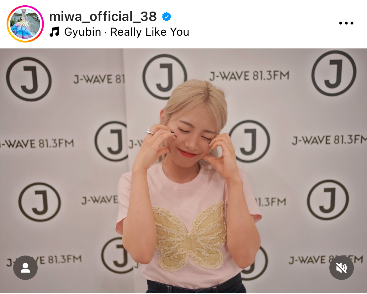 miwaのインスタグラムから