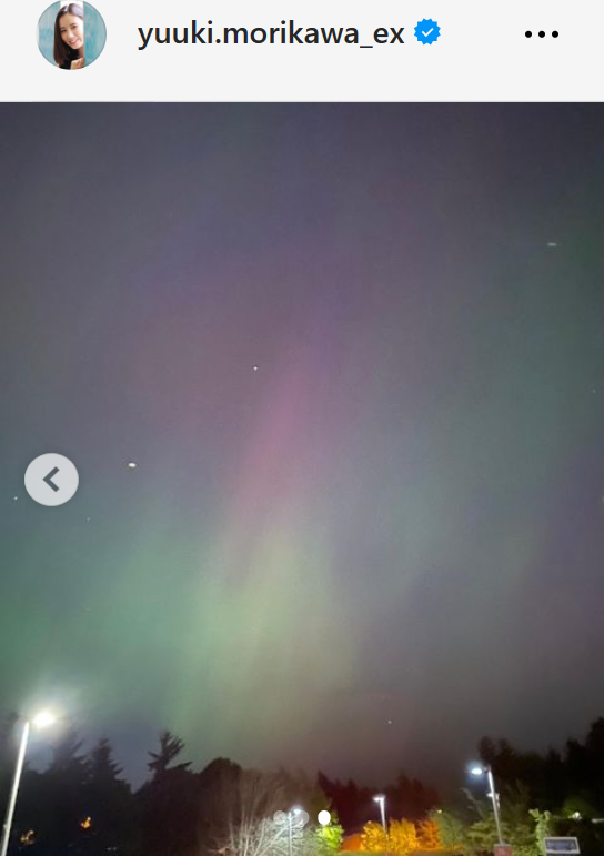 森川夕貴アナのインスタグラムから