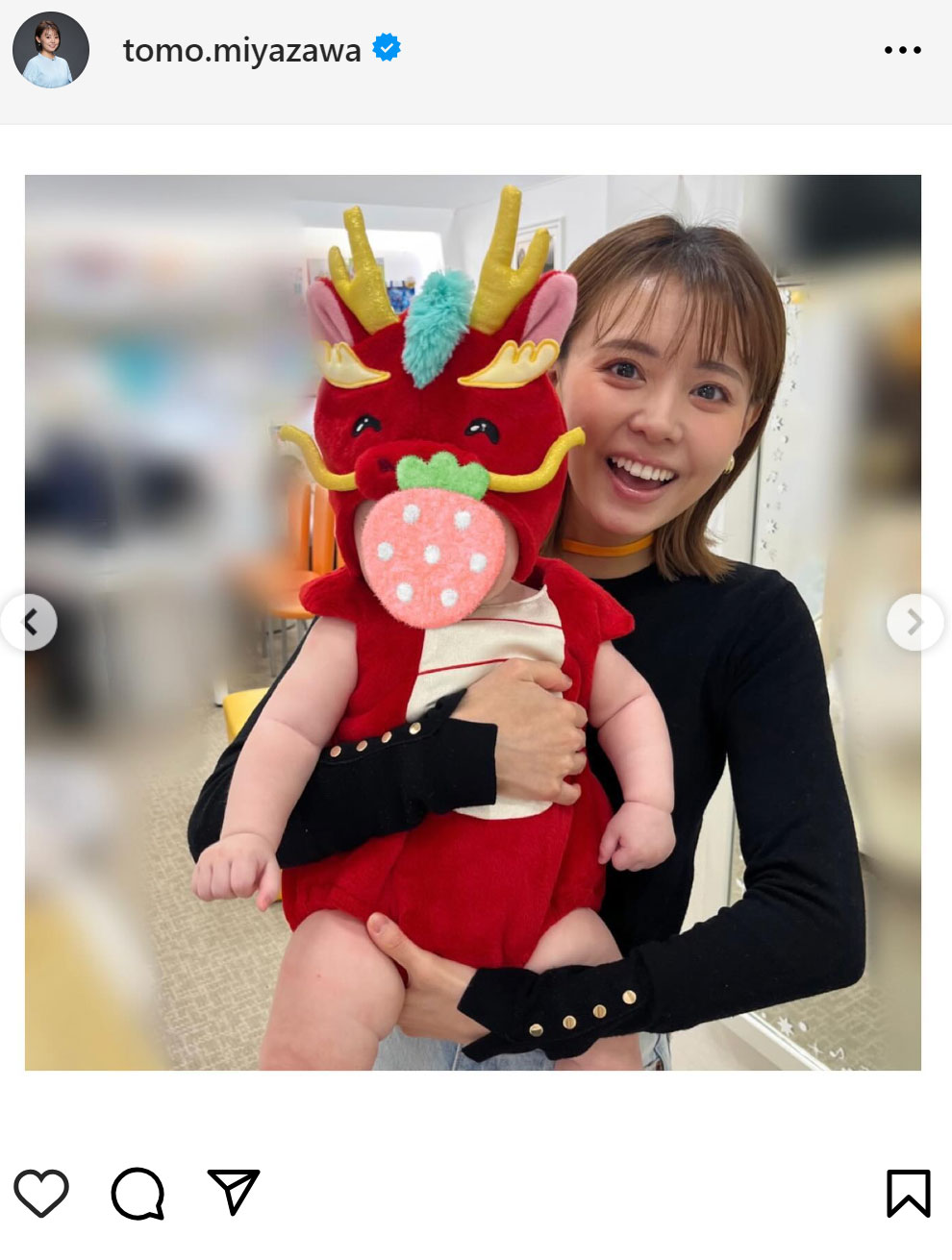 宮澤智アナのインスタグラムから