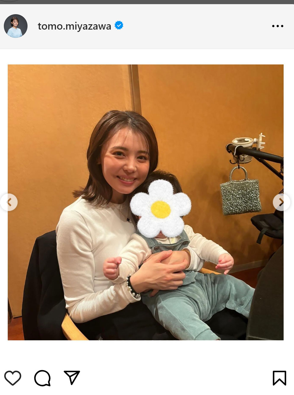 宮澤智アナのインスタグラムから