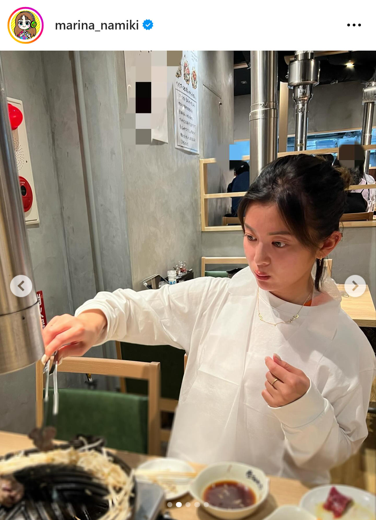 テレ朝並木万里菜アナのインスタグラムから