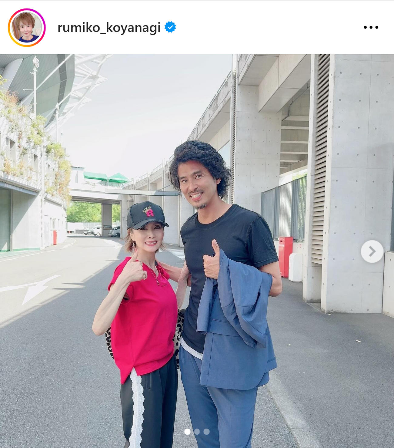 小柳ルミ子のインスタグラムから