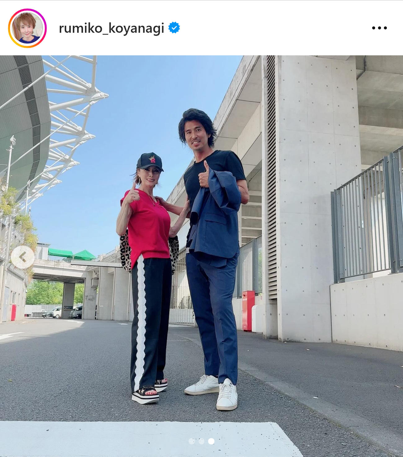小柳ルミ子のインスタグラムから