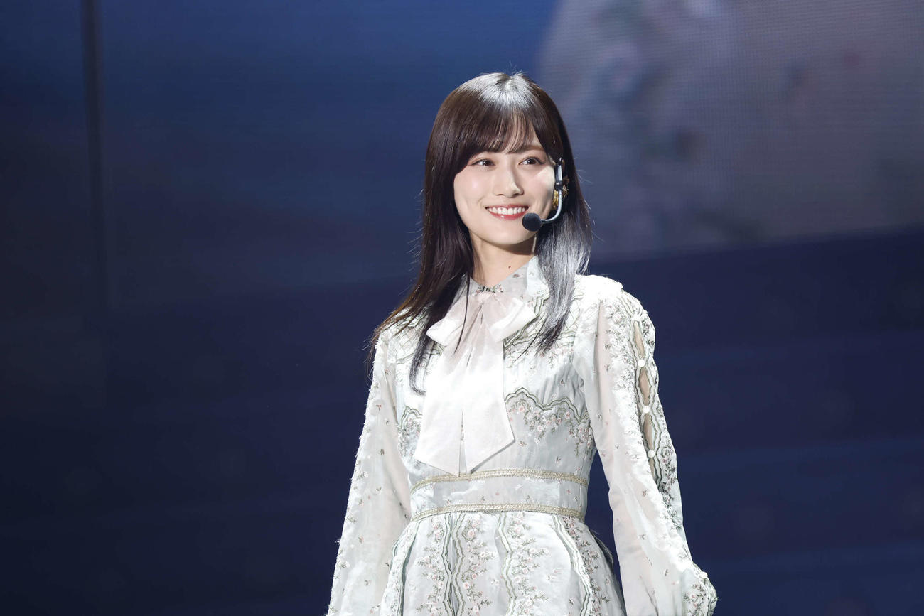 自身の卒業コンサートで笑顔の乃木坂46山下美月（C）乃木坂46LLC