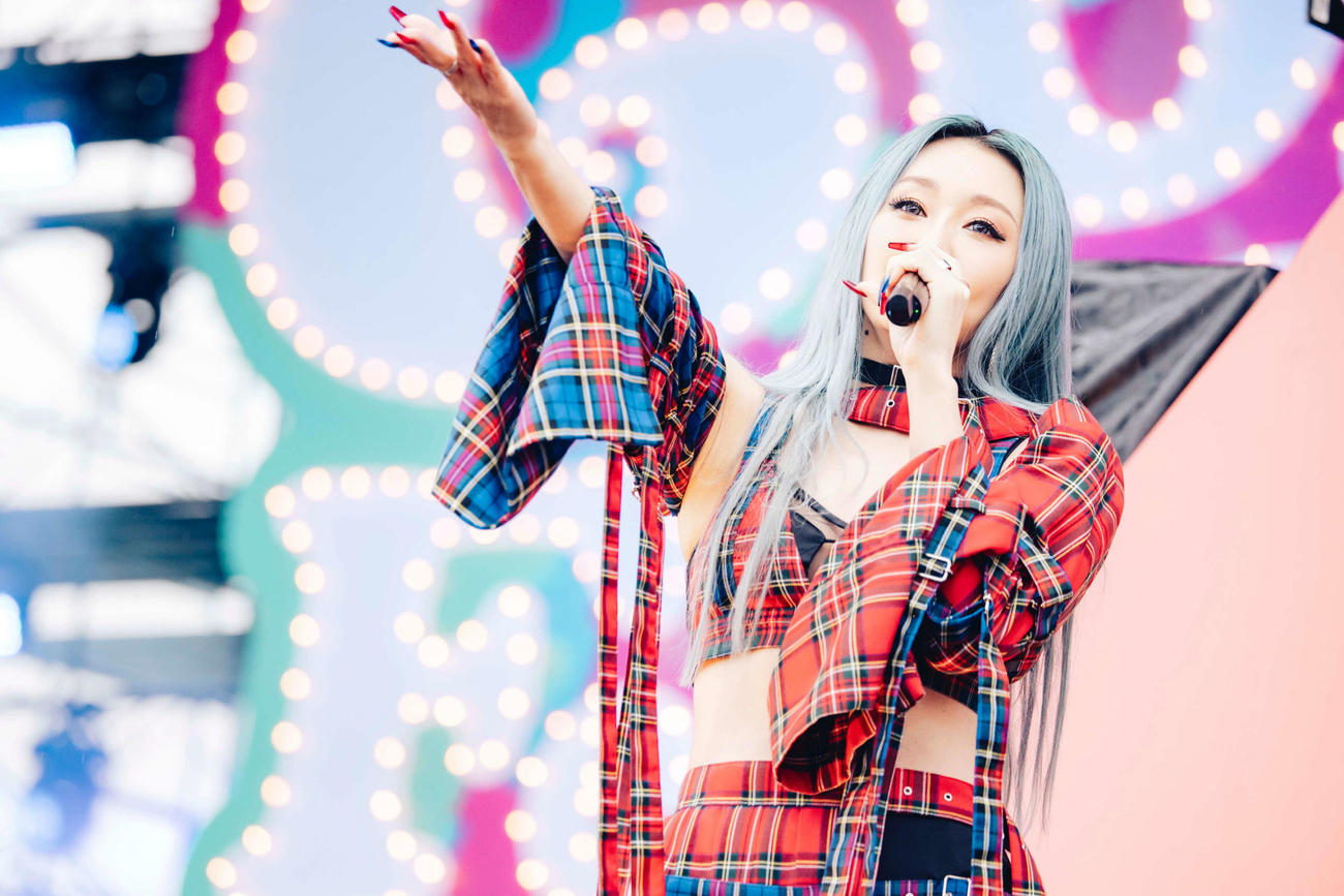 ごぶごぶフェス2日目に出演した倖田来未（C）GOBU GOBU Festival【撮影：ヨシモリユウナ】