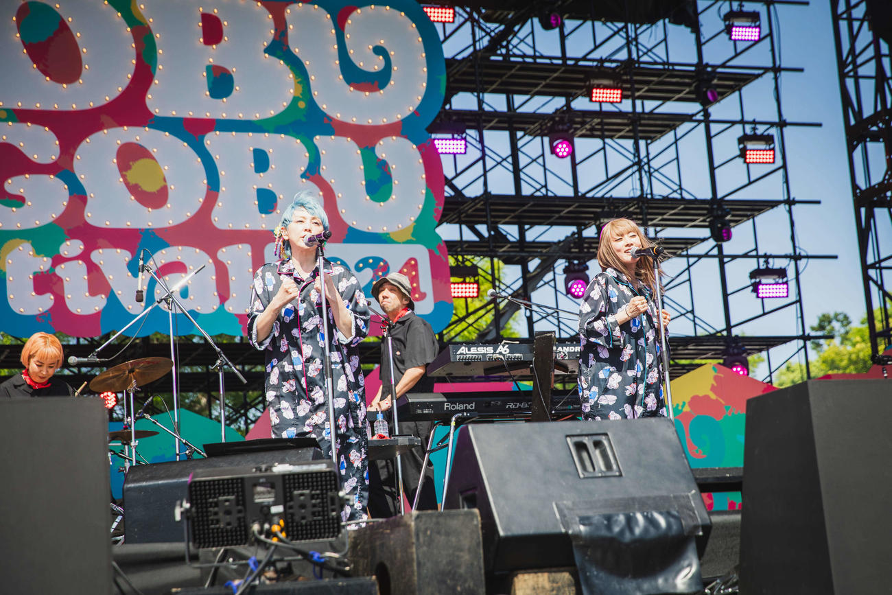 ごぶごぶフェス1日目に出演したPUFFY（C）GOBU GOBU Festival【撮影：オイケカオリ】