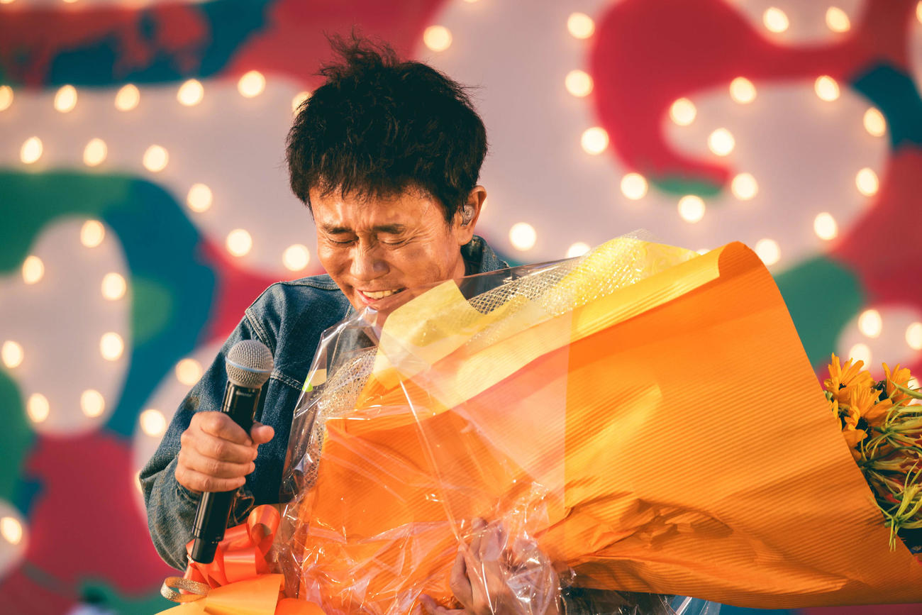 ごぶごぶフェス1日目に誕生日を祝われたダウンタウン浜田雅功（C）GOBU GOBU Festival【撮影：渡邉一生】