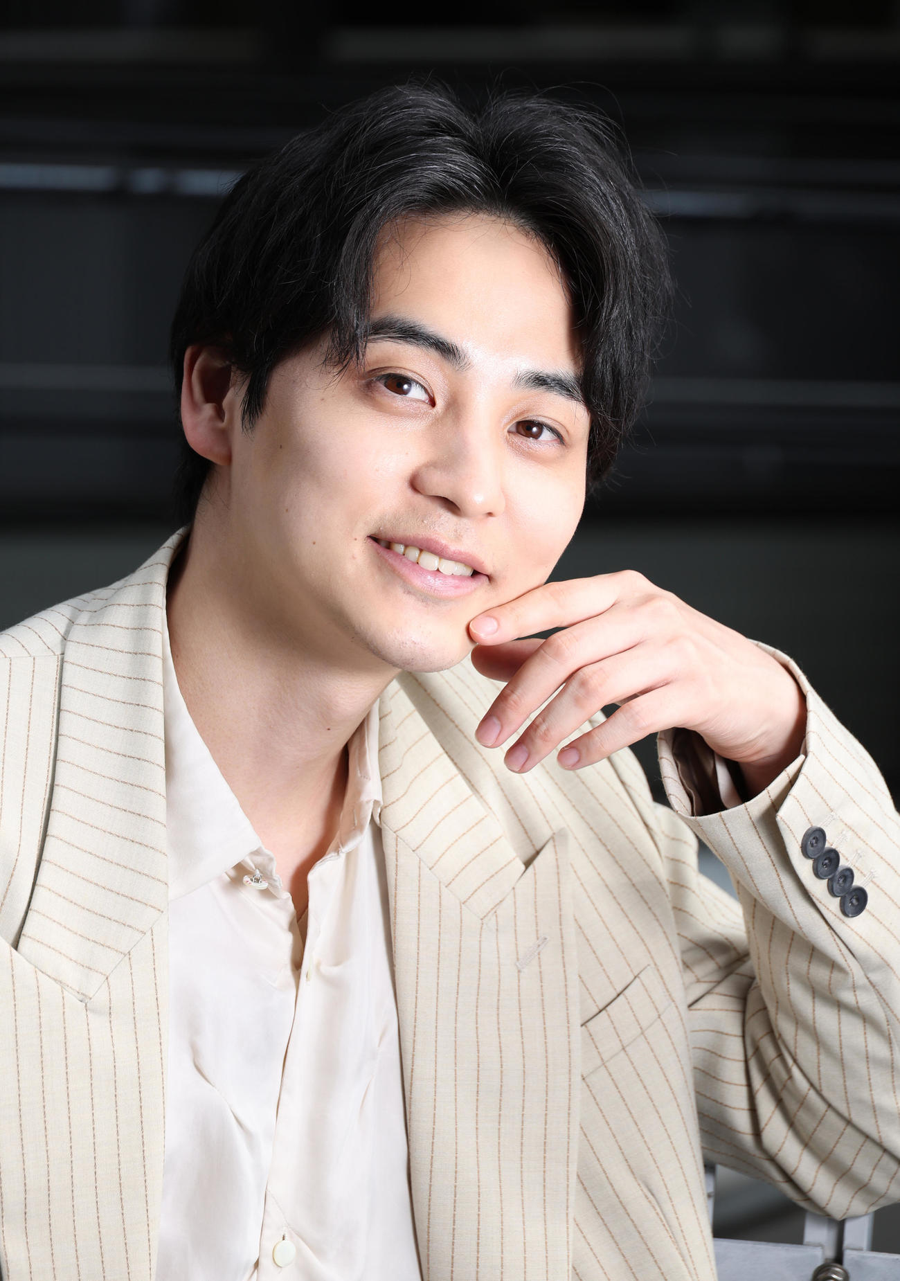 初単独主演映画について語った鈴木志遠（撮影・中島郁夫）