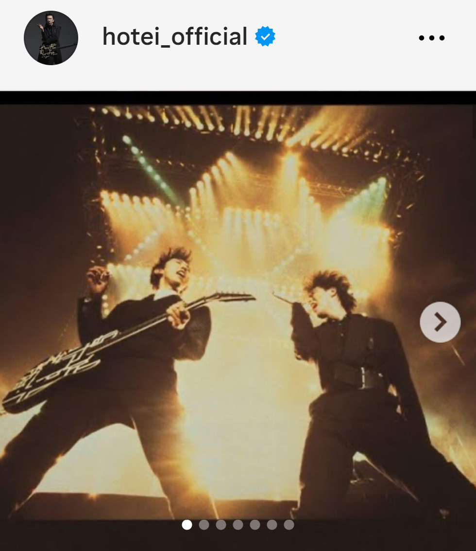 布袋寅泰のインスタグラムから