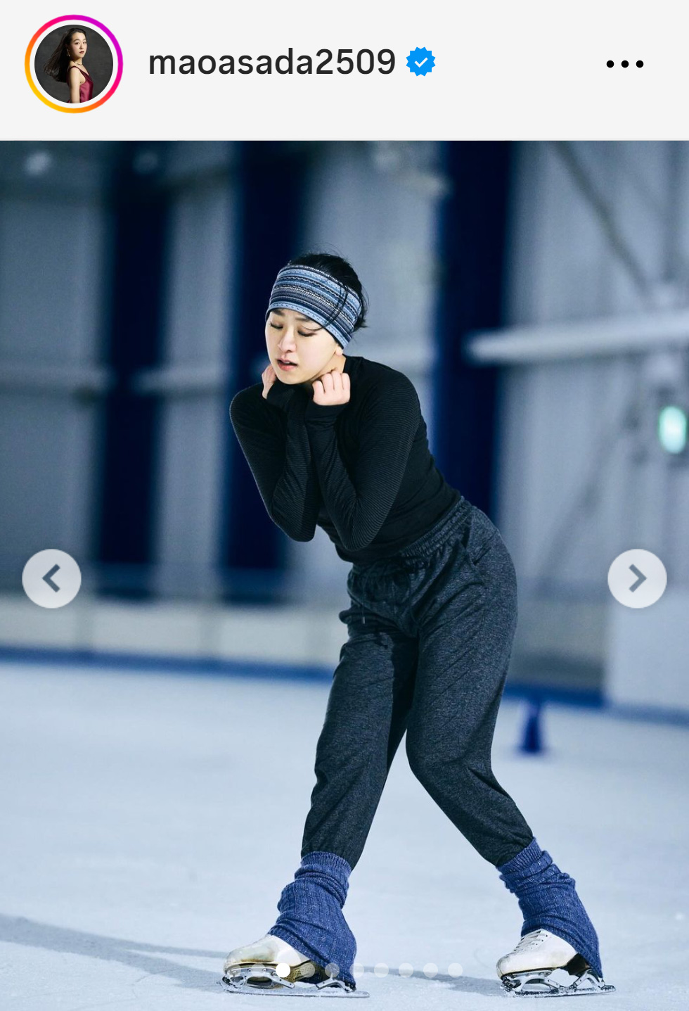 浅田真央さんのインスタグラムから