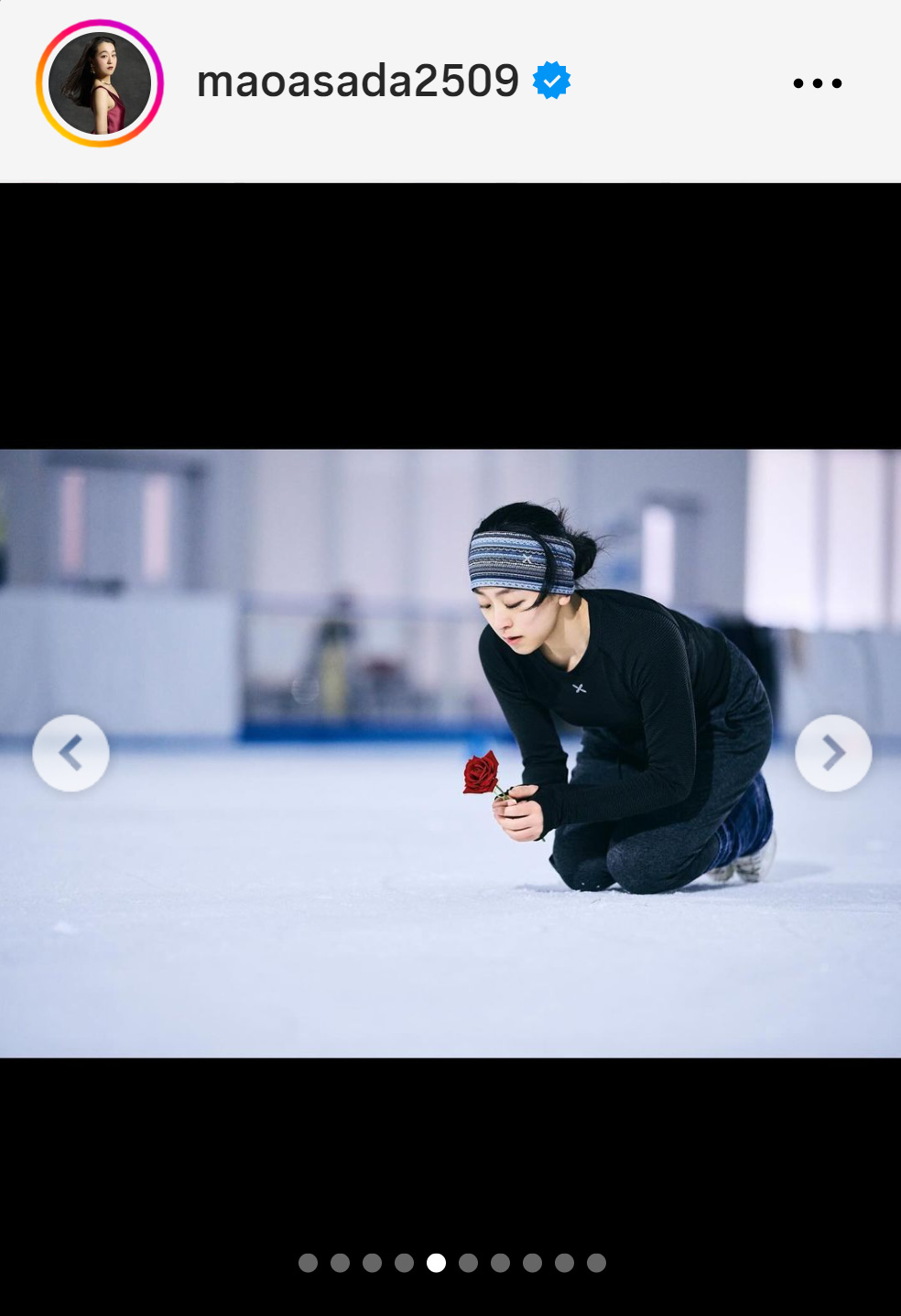 浅田真央さんのインスタグラムから