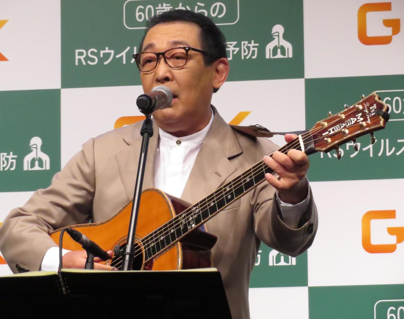 「60歳からのRSウイルス感染症予防啓発プロジェクト」のアンバサダー就任会見を行った、さだまさし
