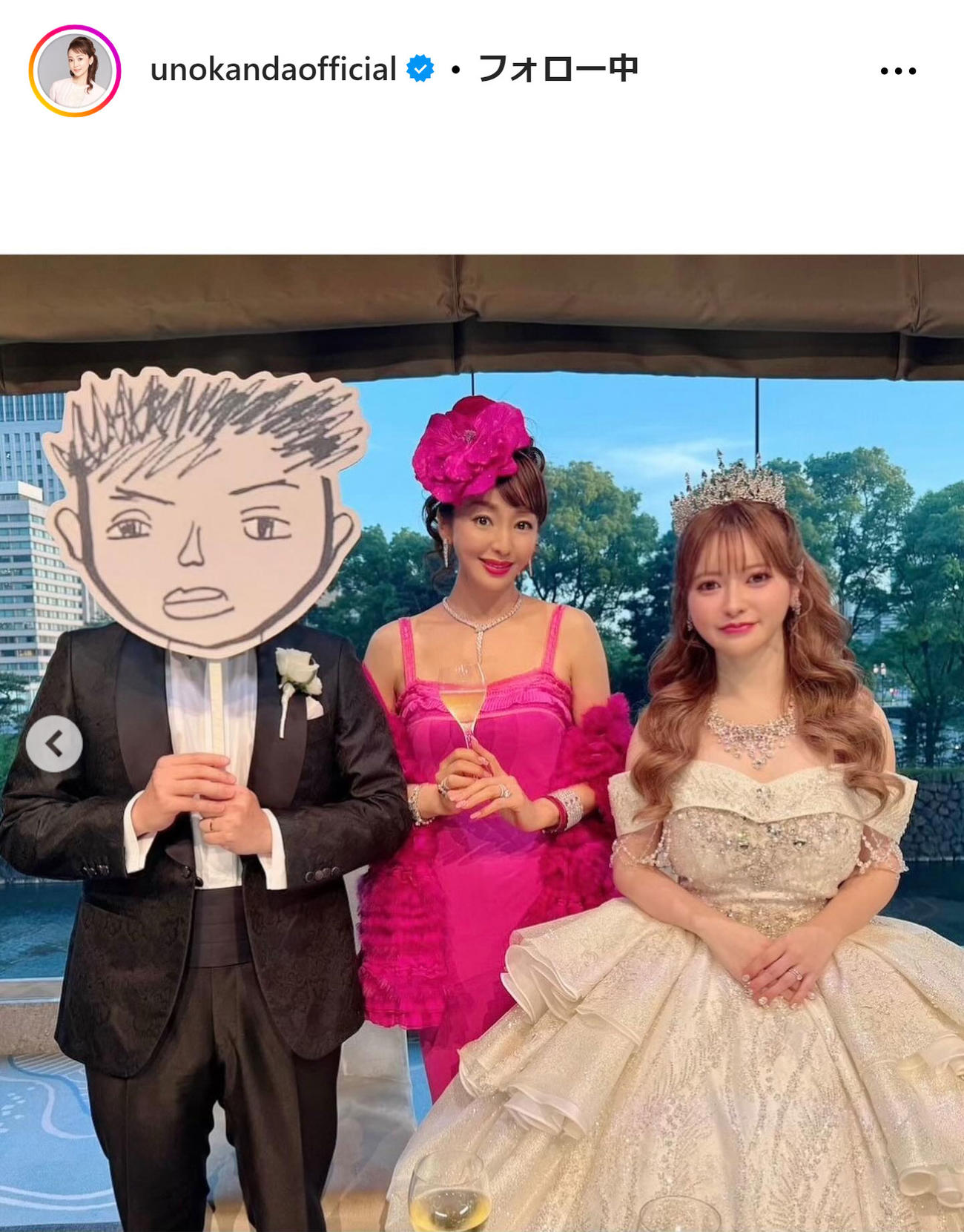 神田うのインスタグラムから