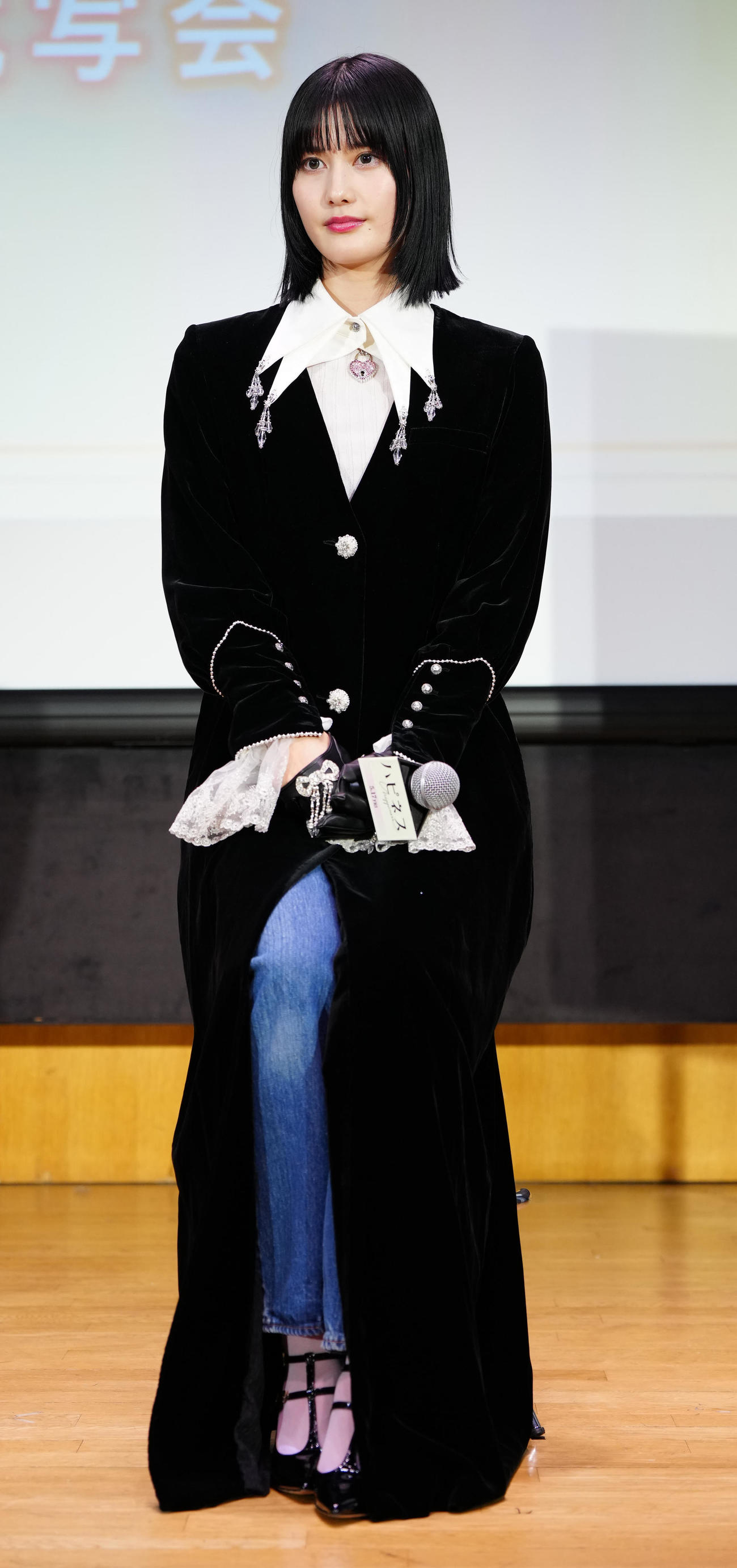 映画「ハピネス」女子高校生試写会で舞台あいさつに臨む橋本愛（撮影・江口和貴）