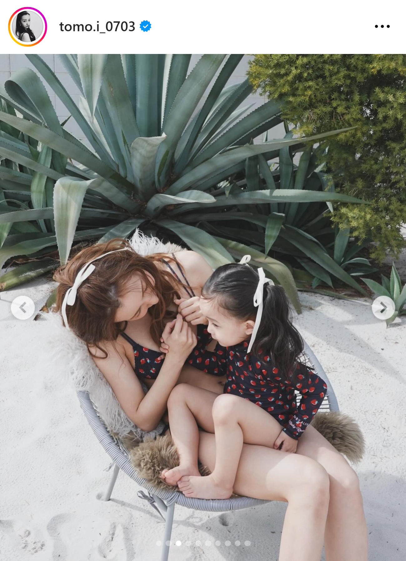 板野友美のインスタグラムから