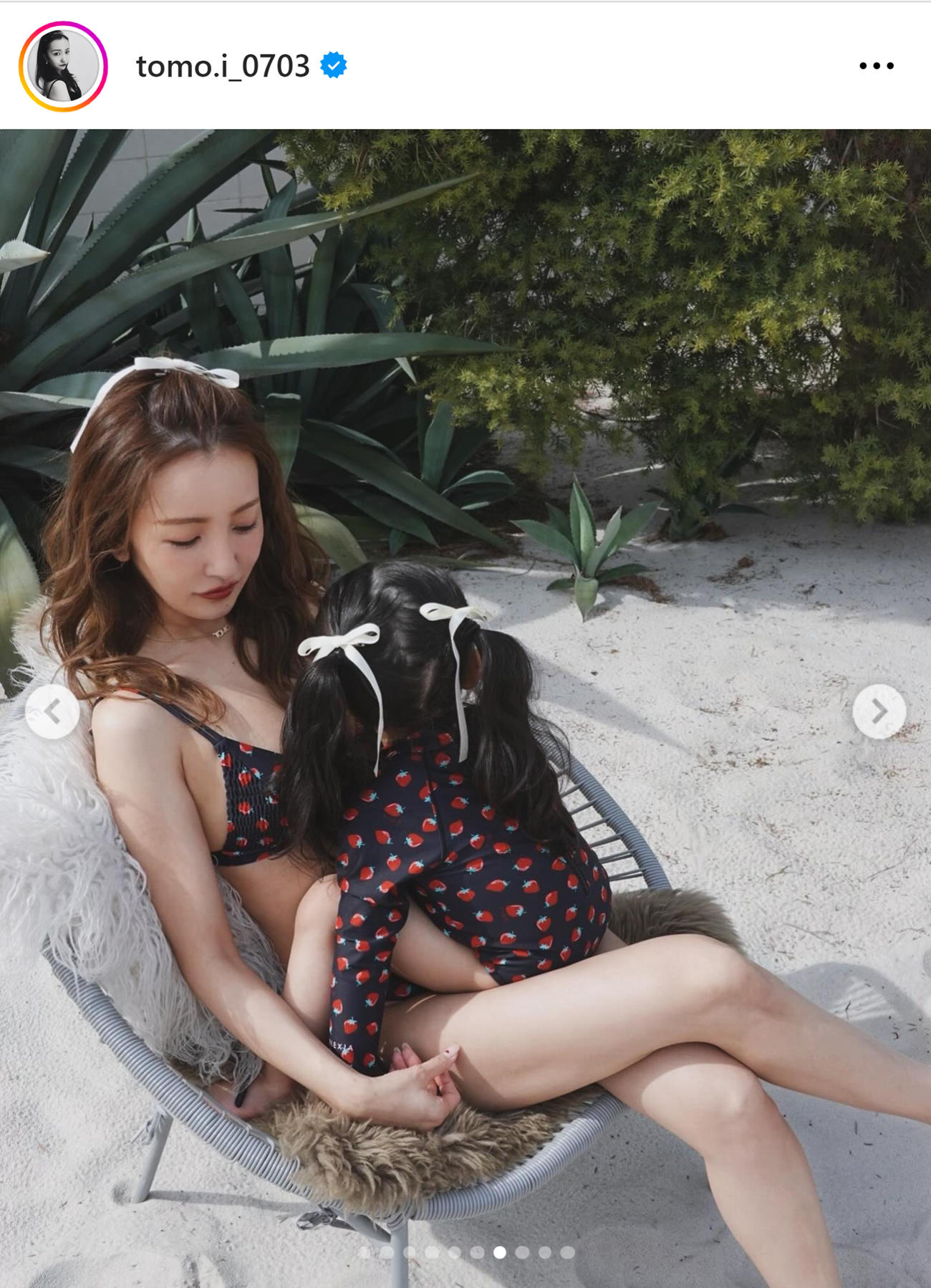 板野友美のインスタグラムから