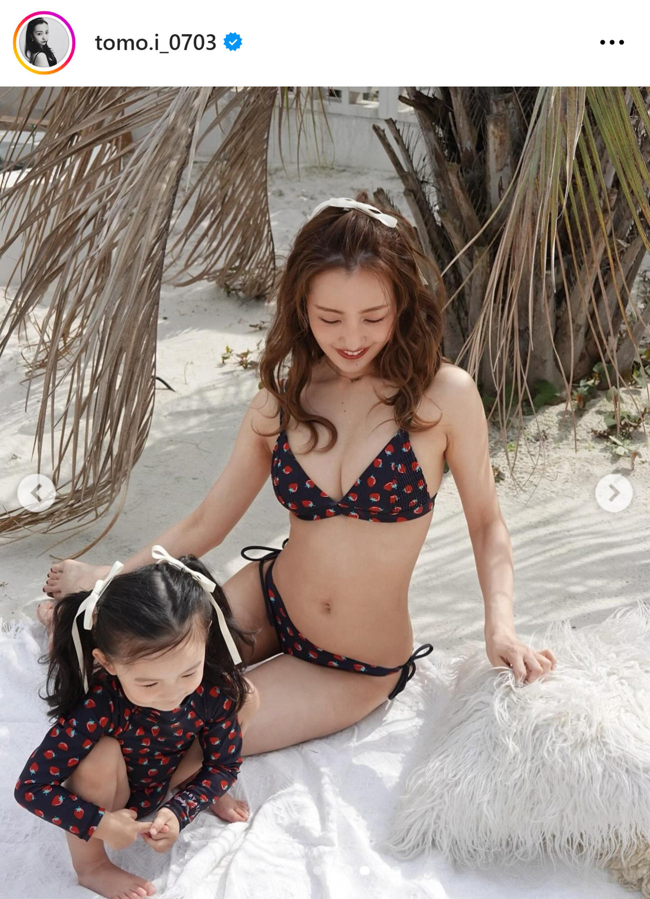 板野友美のインスタグラムから