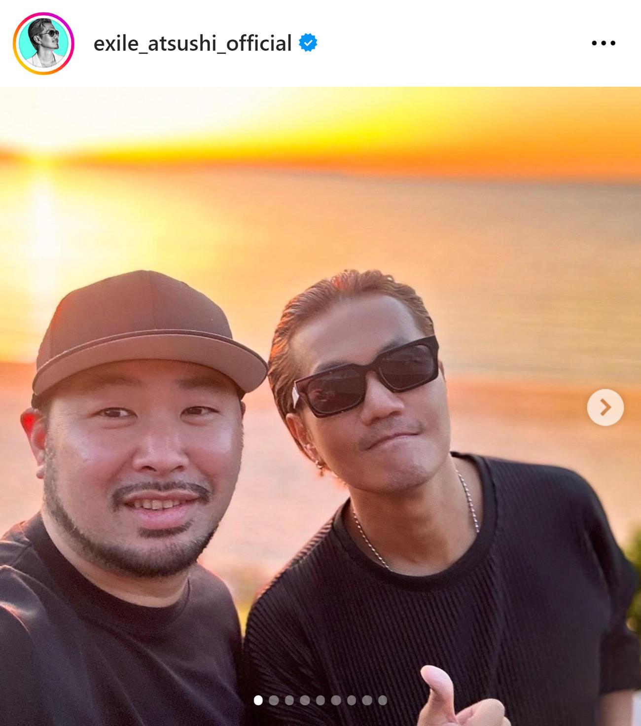 EXILE ATSUSHIのインスタグラムから
