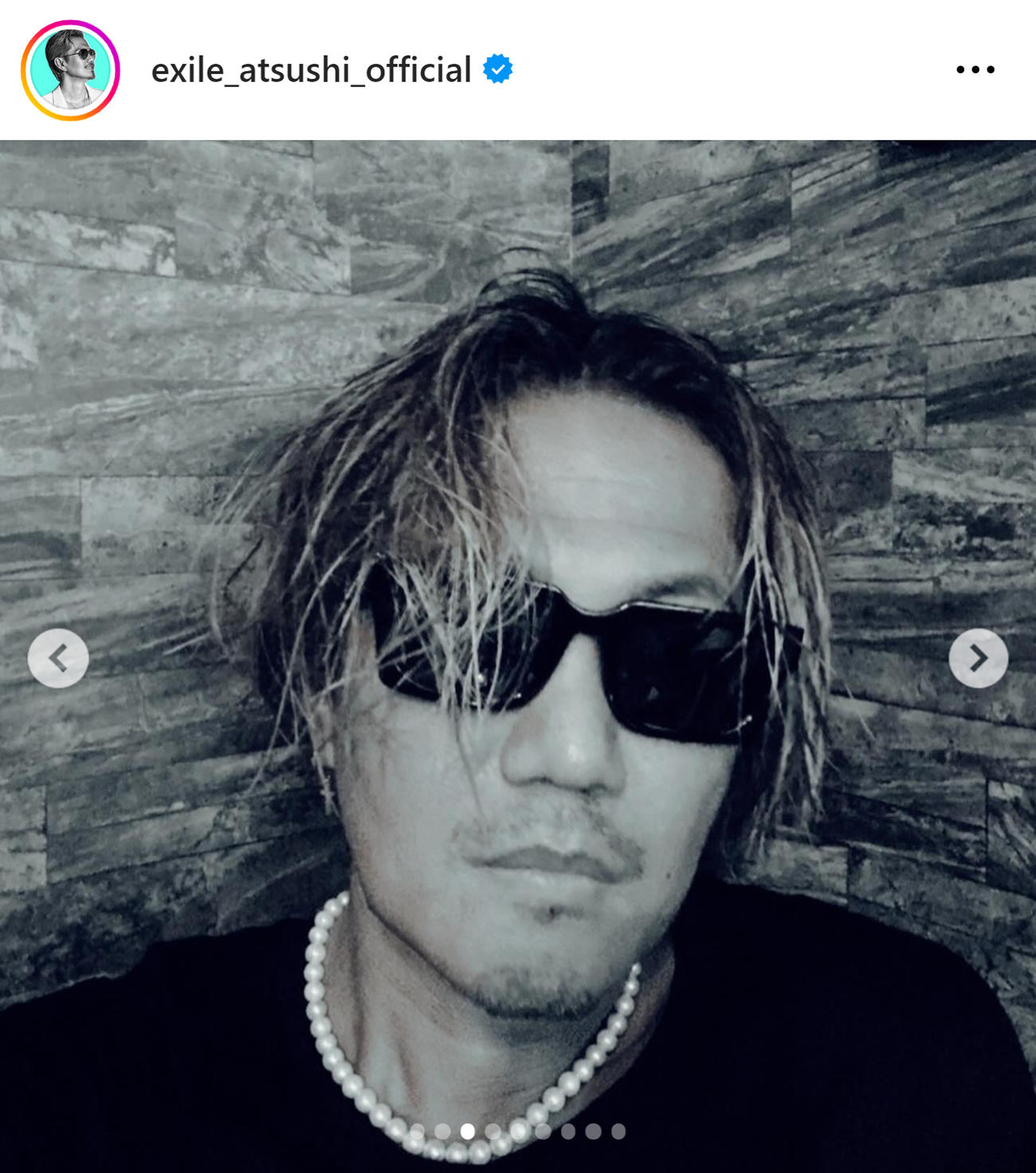 EXILE ATSUSHIのインスタグラムから