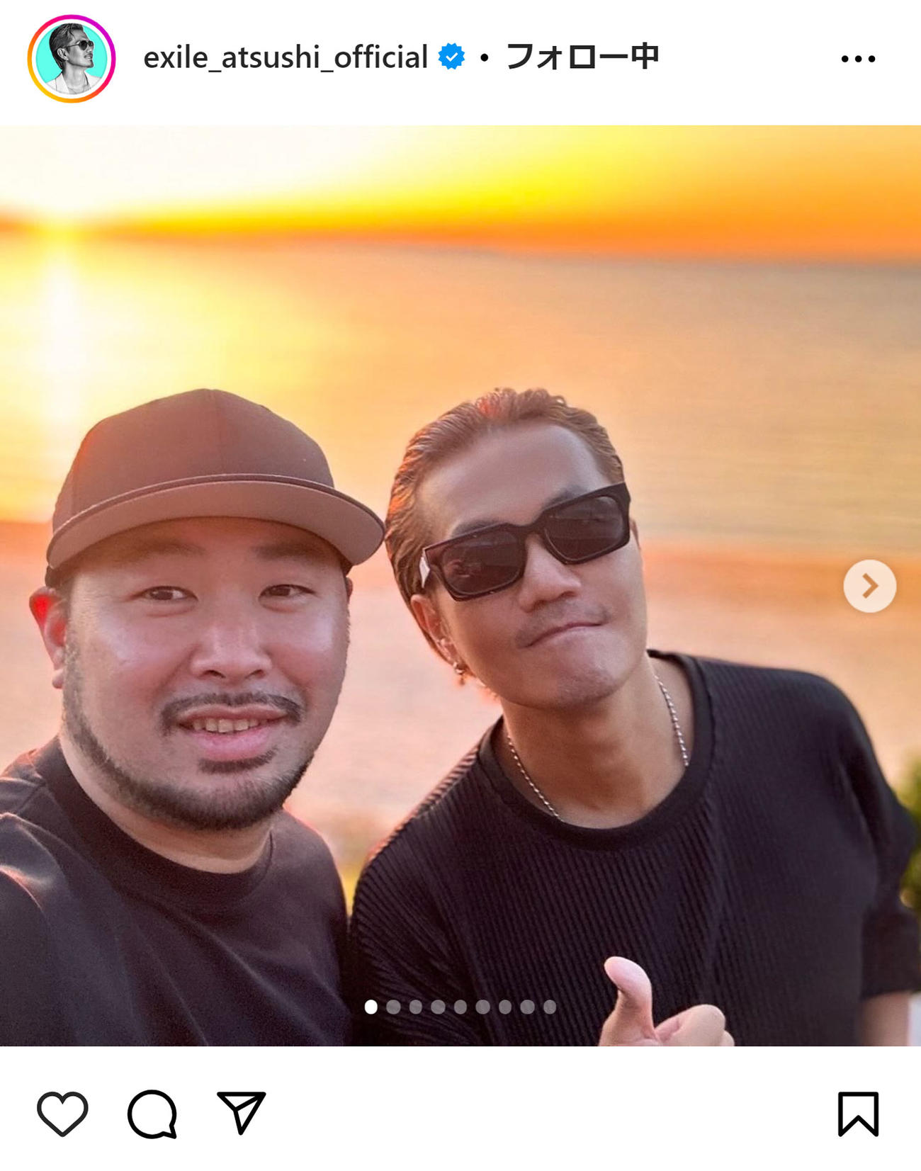 EXILE ATSUSHIのインスタグラムから