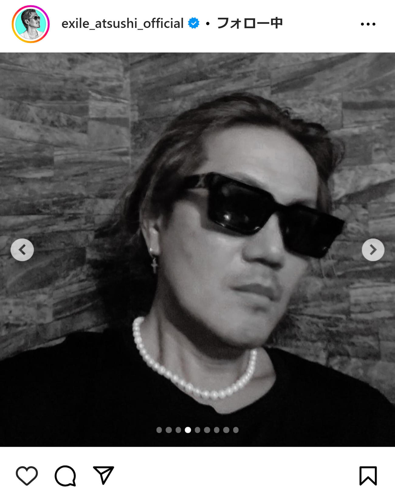 EXILE ATSUSHIのインスタグラムから