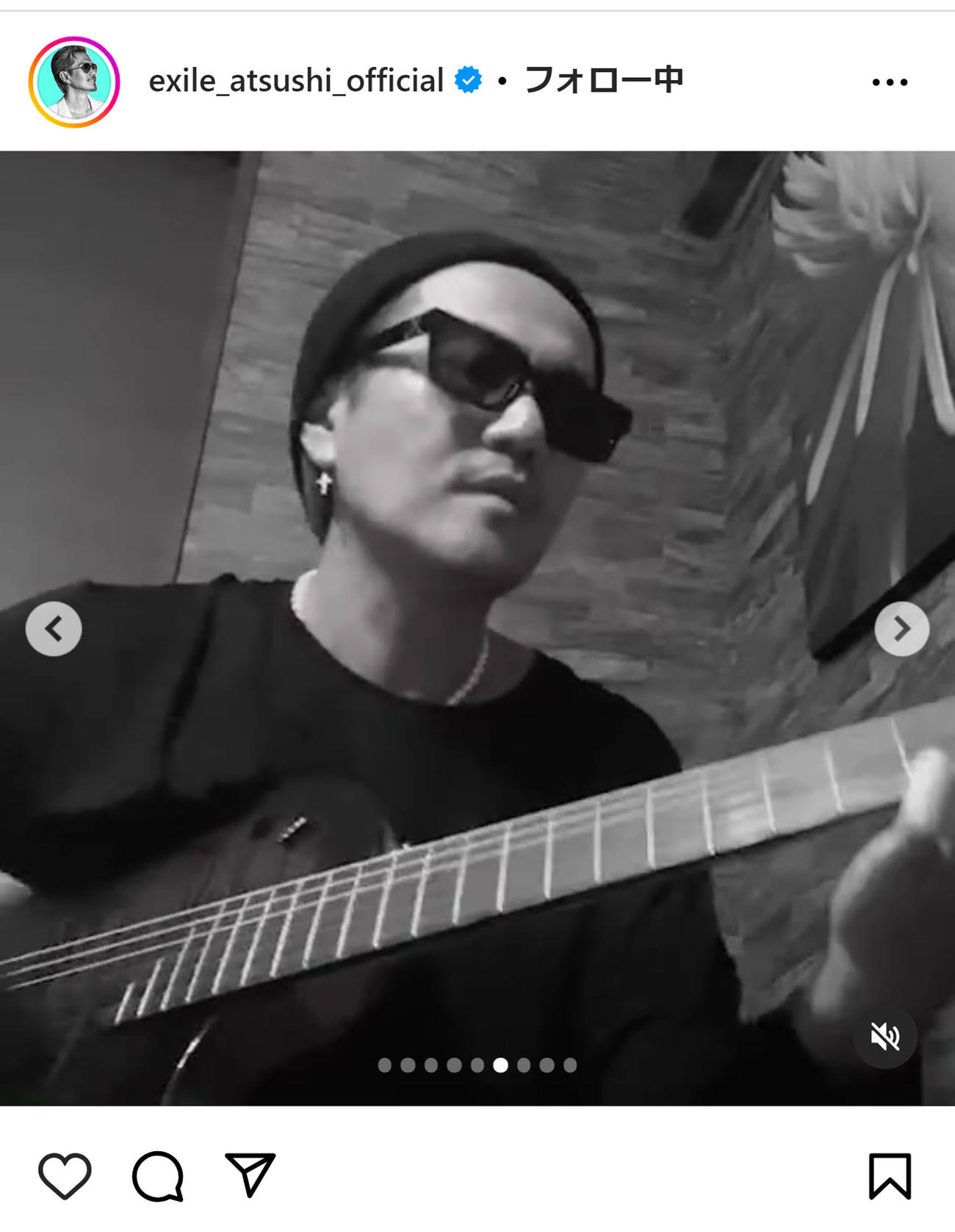 EXILE ATSUSHIのインスタグラムから