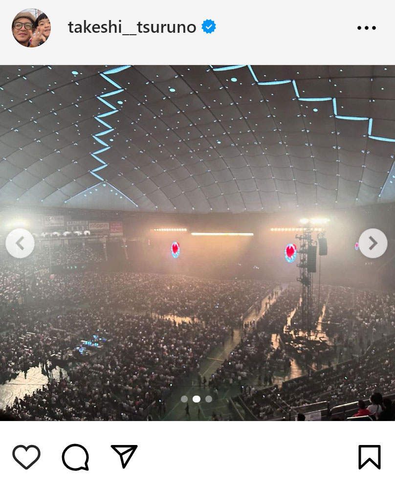 つるの剛士のインスタグラムから