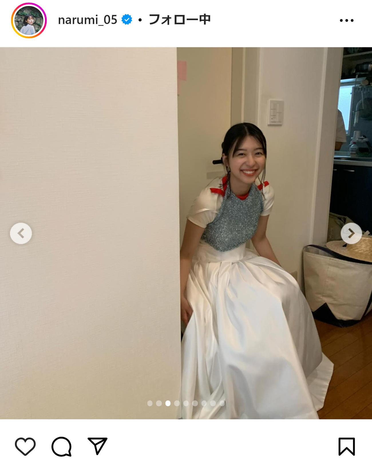 鳴海唯のインスタグラムから