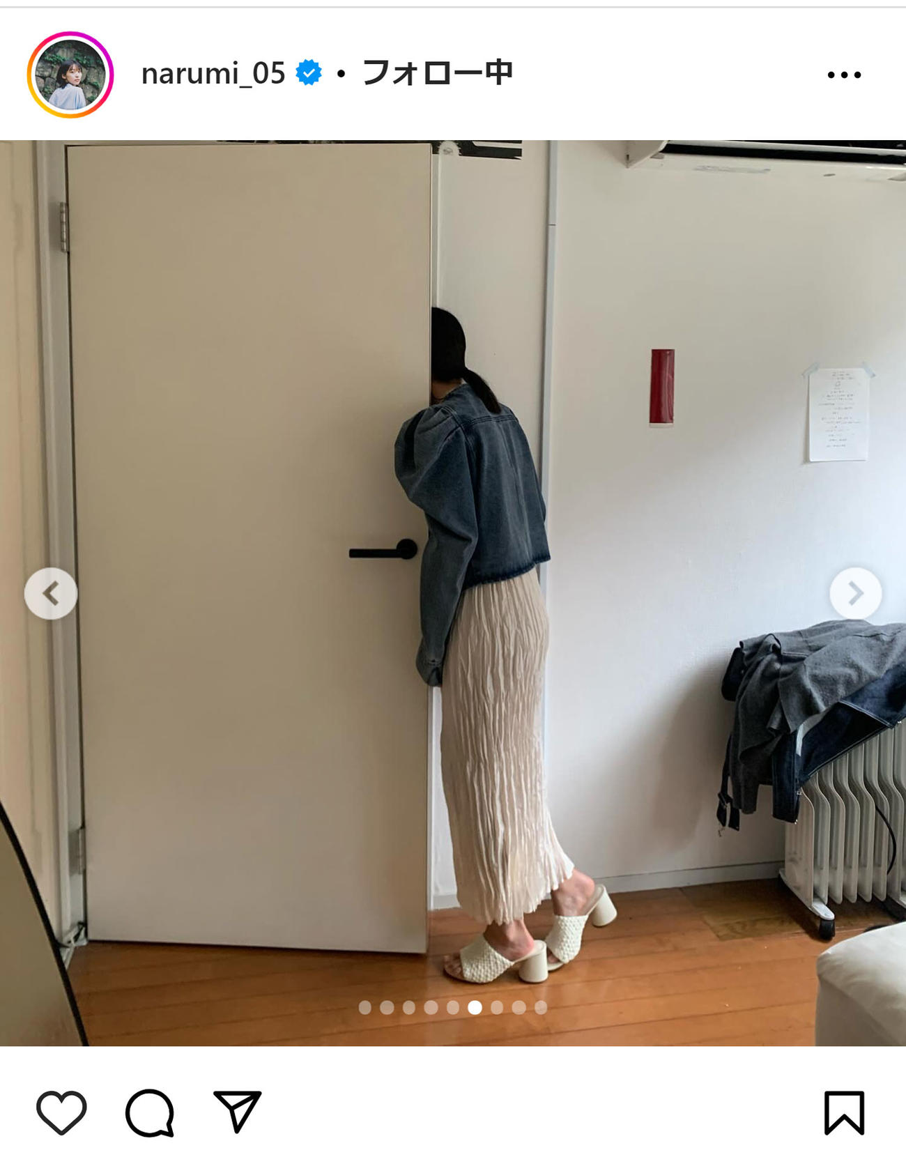 鳴海唯のインスタグラムから