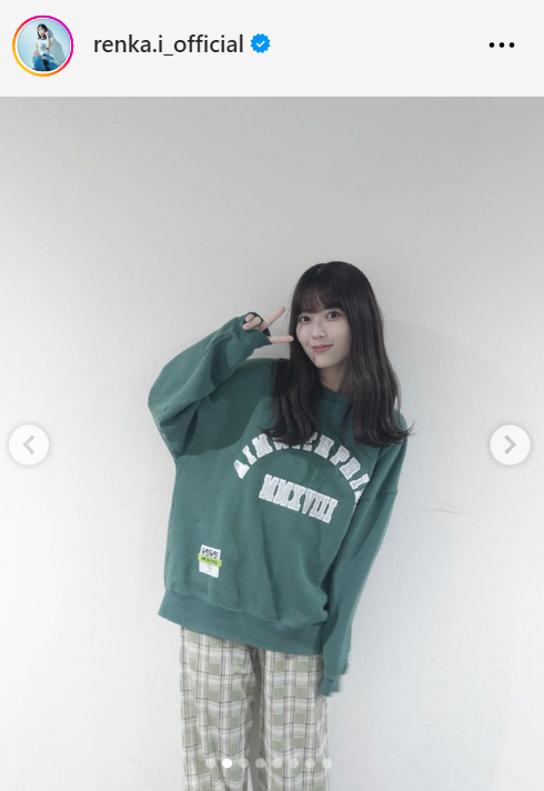 乃木坂46岩本蓮加のインスタグラムから