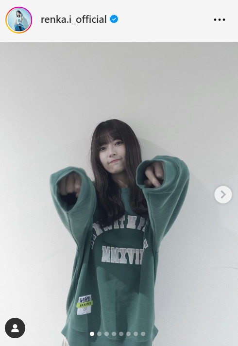 乃木坂46岩本蓮加のインスタグラムから